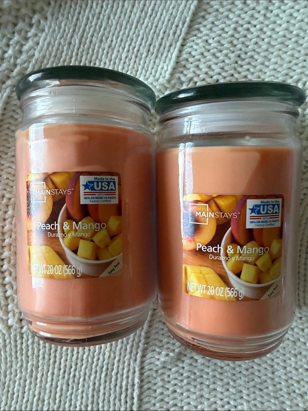 Peach & Mango Dual Jar Candles